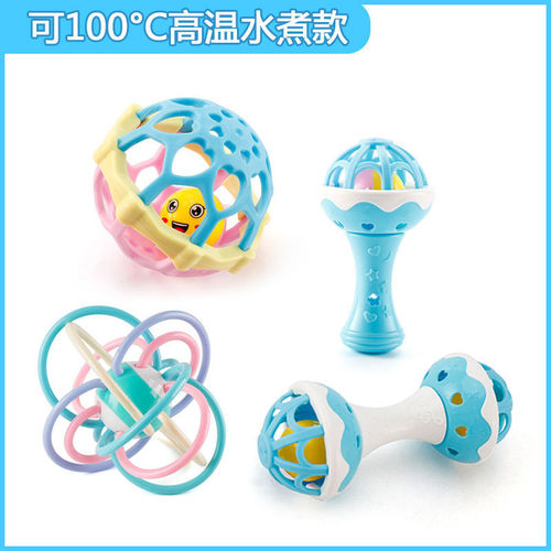 Newborn Baby Toys Rattles for 0-1 Year Old Boys and Girls, suitable for 3-6-12 Months, Educational and Chewable Soft Teether