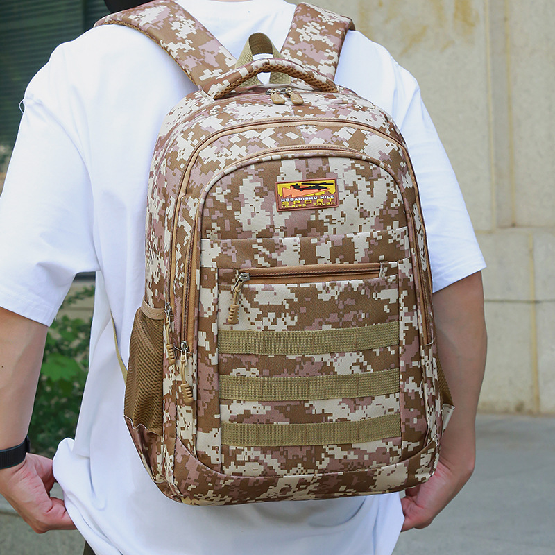 Procesamiento de mochila de viaje al aire libre Mochila de viaje de gran capacidad para hombres Mochila de viaje de ocio con logotipo impreso