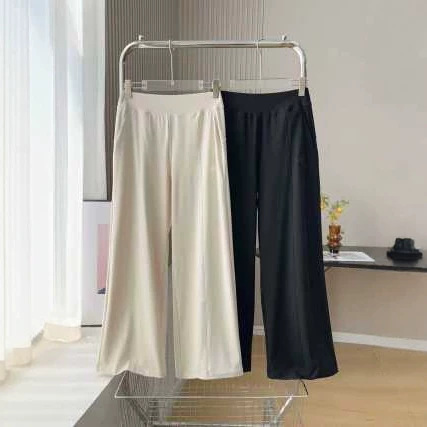 Di's Same Style Women's New High-Waisted Drapey Sports Loose Straight Wide-Leg Pants Women's Wide-Leg Casual Pants