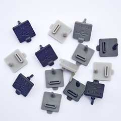 USB Type-Cポート用シリコン防塵プラグ、固定フック付き、防水シリコンプラグ、Type-Cシリコンプラグ、カスタム対応