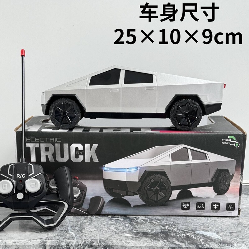 Cross-border simulation remote control toy car Tesla rechargeable electric racing car fall-resistant pickup car model children's toys