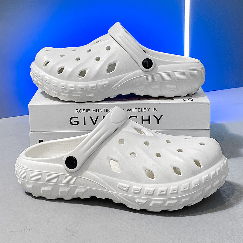 Zapatos con agujeros, sandalias 2025, tendencia de verano, uso exterior, suela gruesa, sentido transpirable de la mierda, celebridades de Internet, nuevas sandalias de ocio en la playa image 8