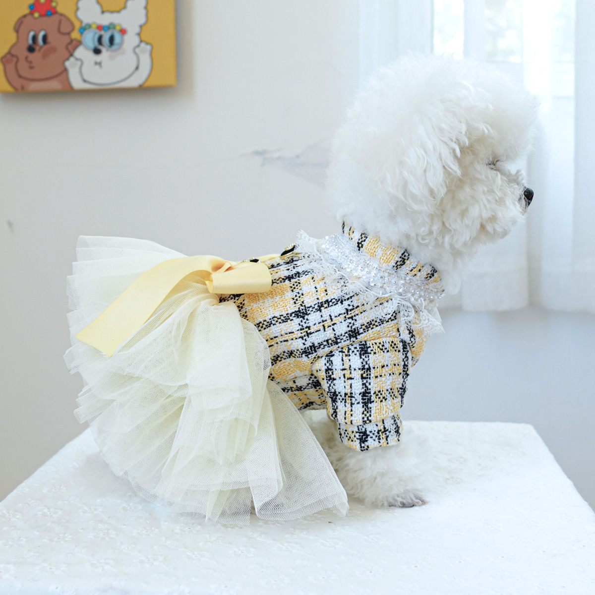 공장 직접 공급 | 재고 새로운 애완 동물 옷 개 고양이 의류 귀여운 매력 공주 웨딩 원피스