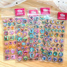 正版授权会说话的汤姆猫家族水晶滴胶幼儿园奖励大头圆额头贴