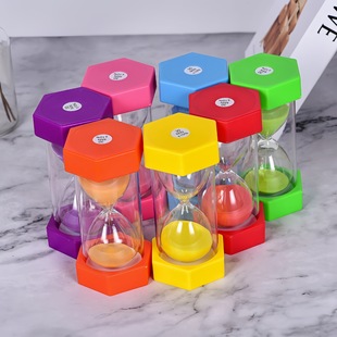 Source Manufacturer Hexagonal Hourglass Timer Kidsren's Anti-Fall 5/10/30 Minutes Quicksand Creative Desktop Ornaments