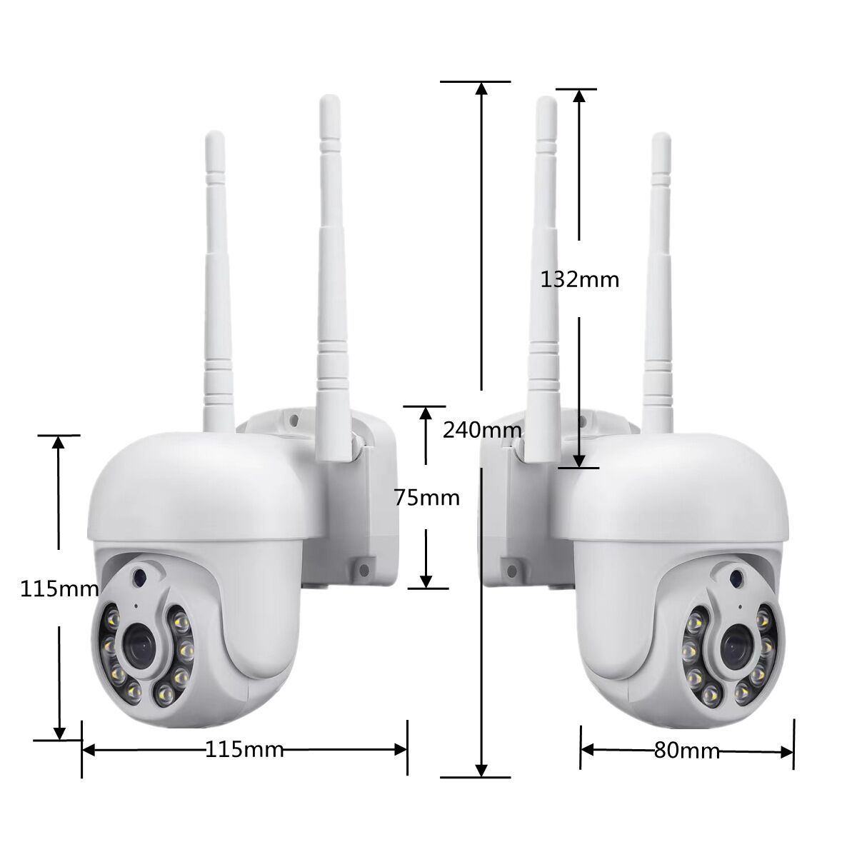 Kablosuz wifi PTZ CCTV Kamera Kiti kablosuz dome güvenlik kamera seti