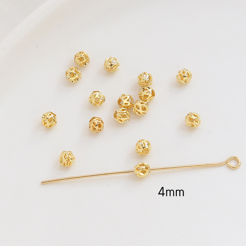 1g Weight Beads Jewelry Making Type DIY Jewelry Accessories Classification 1 Piece Quantity Copper Material Solid Color Pattern Plating Design Simple Style Style 1 Piece Copper Solid Color DIY Jewelry Accessories Beads 9