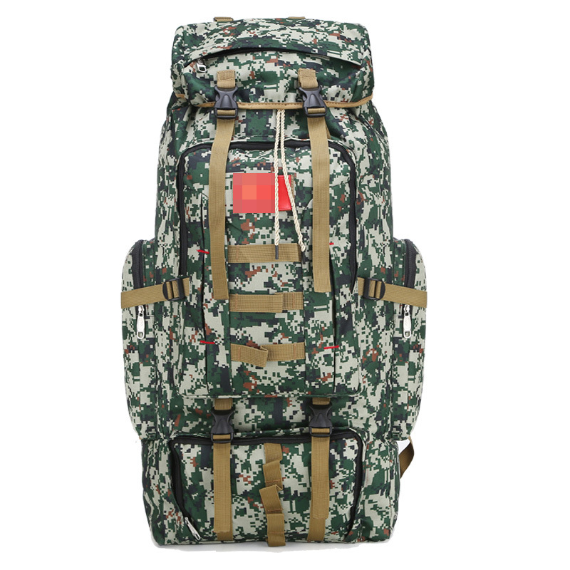 Mochila de montaña de hombro al aire libre de gran capacidad de moda de aventura de jungla camuflada mochila deportiva anti-dopaje mochila de campamento resistente al desgaste