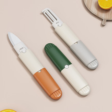 跨境健康环保折叠陶瓷刀水果刀小鸟刀陶瓷折刀婴儿抗菌宝宝辅食刀