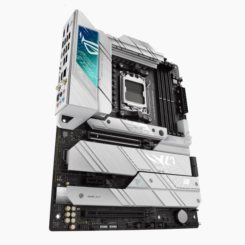 Материнская плата ASUS ROG Strix X670E-A GAMING WIFI Blowing Snow, подходит для сокета AM5, совместима с CPU 7950X