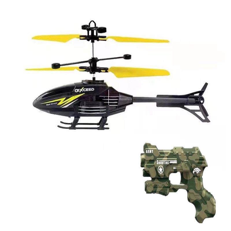 Inducción de aviones de control remoto recargable helicóptero de dos vías suspensión interior resistente a caídas eléctrico emisor de luz niño puesto de juguete