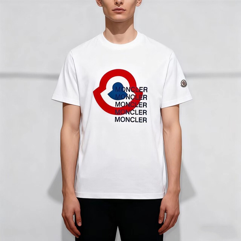 Cross-Border Export Mongolian Short-Sleeved T-Shirt Men's Casual Round Neck Trendy Brand Printed Men's T-Shirt Couple Style Versatile Top