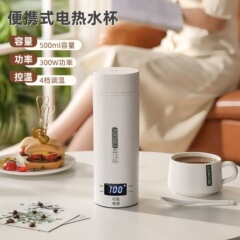 智能电热水壶便携车载便携烧水杯旅行保温加热水杯户外电热水壶