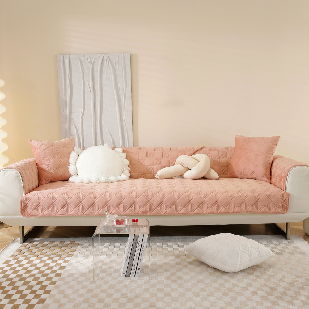 Cojín del sofá cuatro estaciones universal 2023 nuevo moderno simple toalla trasera antideslizante cubierta de tela cojín cubierta del sofá del diamante