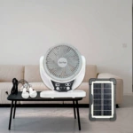 6 inch Portable Solar Fan小型家用高速制冷太陽能風扇電風扇