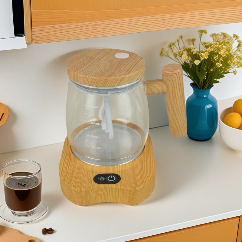 2024 nuevo tipo transfronterizo de vidrio aislante térmico doméstico de alto valor facial mezclador eléctrico taza de agua taza de café portátil taza de café