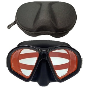 Large Frame Diving Goggles Electroplated Myopia Lens Diving Mask Liquid Silicone Diving Goggles Tempered Glass EVA Box