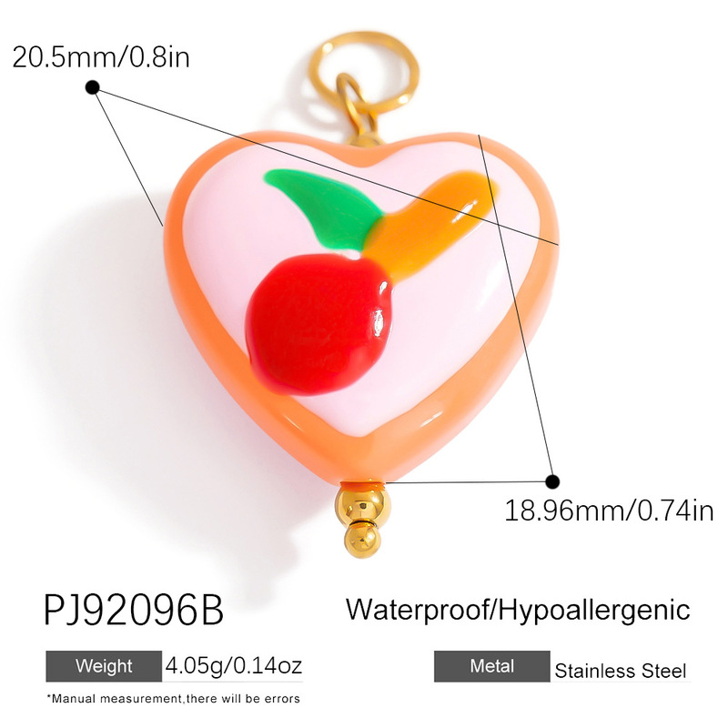 ステンレスの部品の子供の趣味のかわいい両面のドーパミンは手作りのDIYの絵を飾って色を落とさないアクセサリの部品を飾ります。|undefined