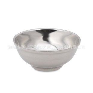 (Wholesale), school children's soup bowl stainless steel for home use for food, increased thickness