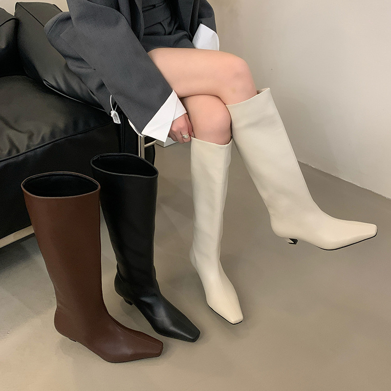 2025 Autumn and Winter Knee-High Wide-Leg Slouch Boots, Riding Boots, Women's Boots, Kitten Heel, Leg-Friendly High Boots 2025 Autumn and Winter Knee-High Wide-Leg Slouch Boots, Riding Boots, Women's Boots, Kitten Heel, Leg-Friendly High Boots