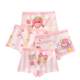 Free Shipping Class 7A Bacteriostatic Soft Comfortable Children's Underwear Girls' Big Children's Boxers Girls' Baby Four Corners