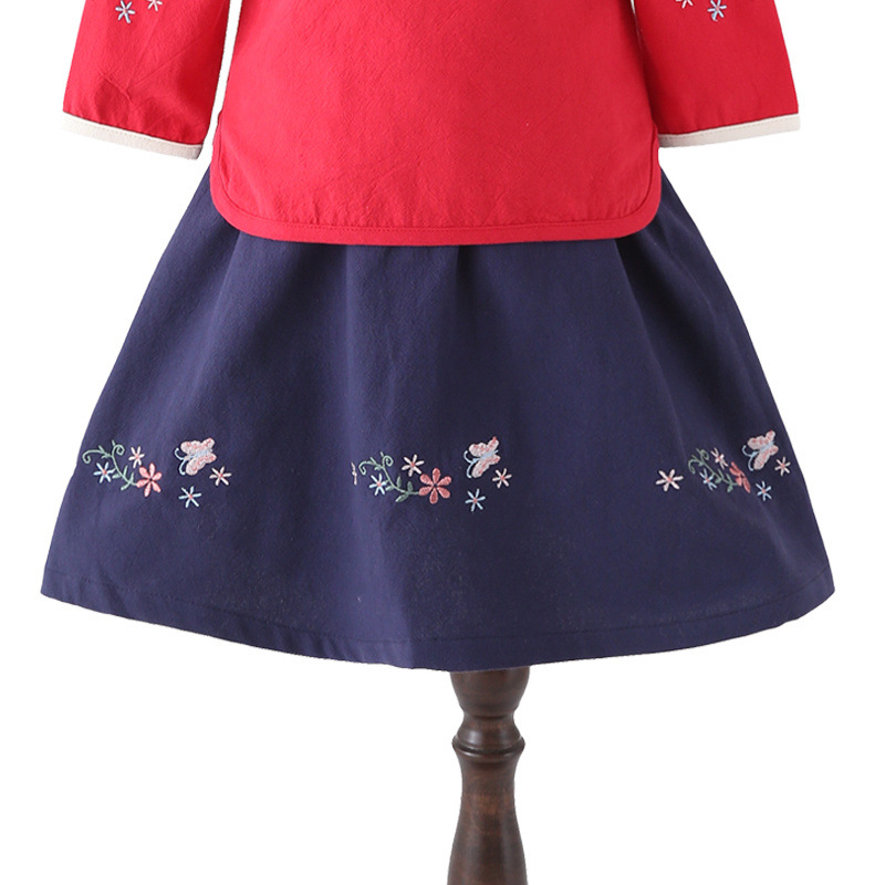 작은꽃나비스커트/네이비블루