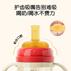 Sippy Cup for Big Kids, Straw Cup with Handle, Milk & Water Cup, Durable and Leak-Proof, Large Capacity Straw Bottle, New Design