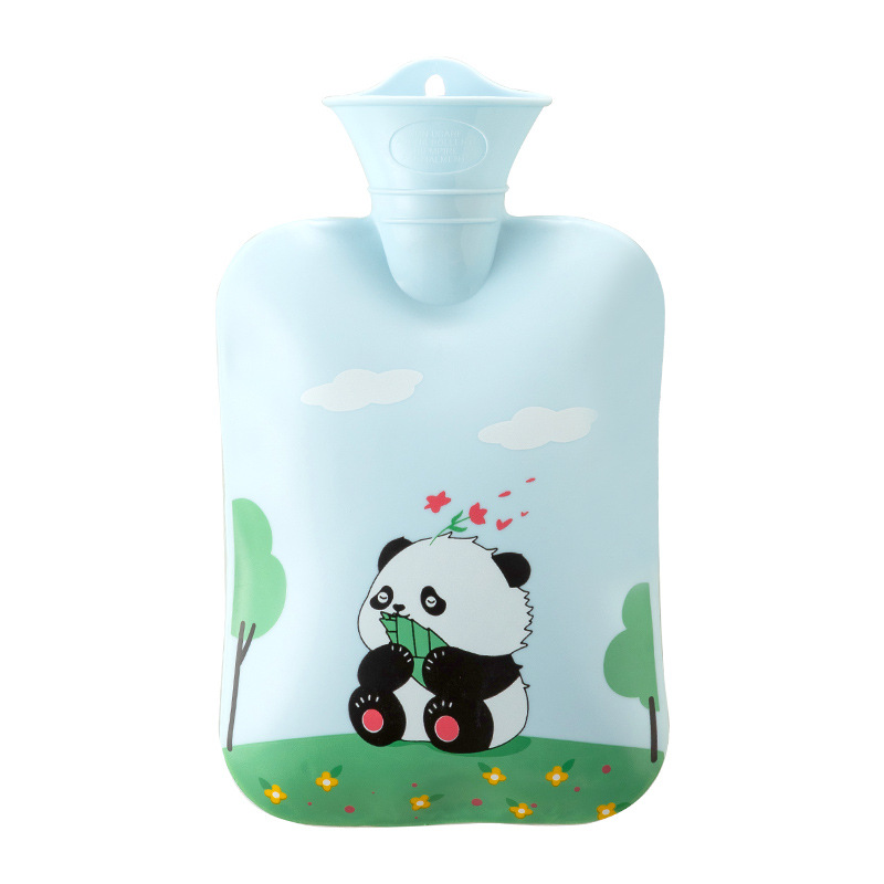 Lescher bolsa de agua caliente inyección de agua de dibujos animados de impresión de revestimiento de PVC hogar a prueba de explosiones riego calentador de mano compresa caliente al por mayor