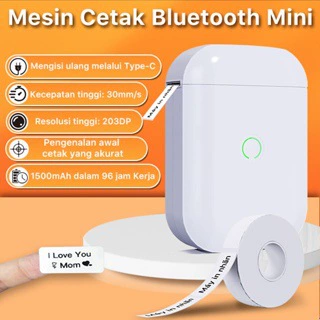 Портативный термопринтер для этикеток D11 с Bluetooth