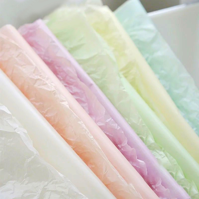 批发包花纸珠光雪梨纸20张/包 鲜花礼品花束包装蛋糕内衬纸手揉纸