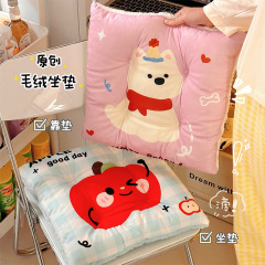 オリジナルぬいぐるみクッション 冬用 学生学習用 ソフトな尻当て オフィス用 厚手ぬいぐるみシートクッション 長時間座っても疲れにくい
