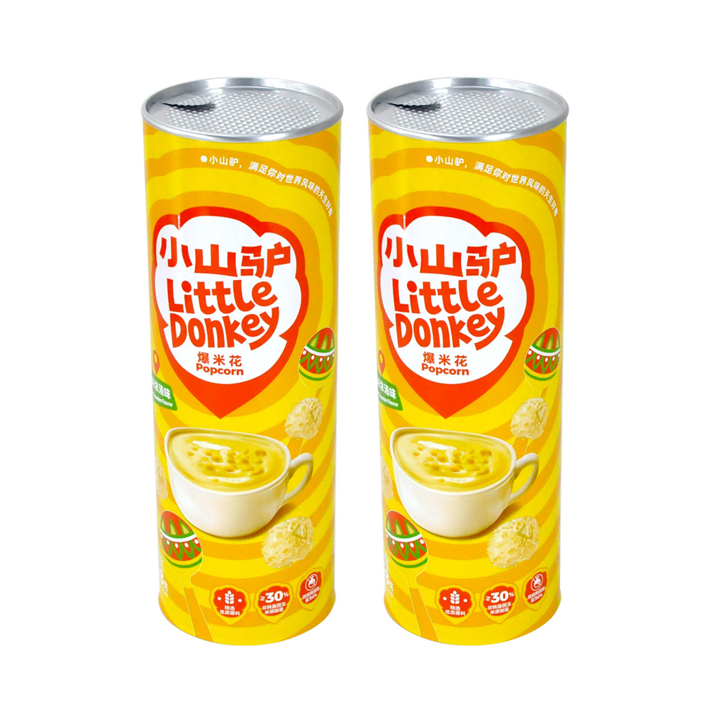 Cilindro de papel de palomitas de maíz Cilindro de papel kraft Cilindro de papel de palomitas de maíz Embalaje Cilindro de papel de palomitas de maíz