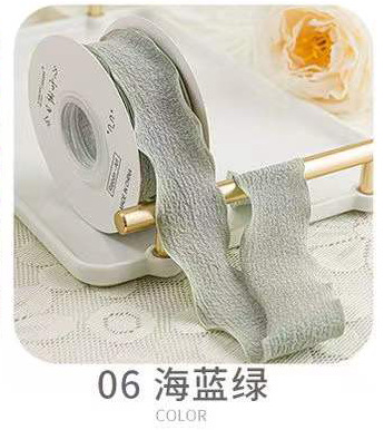 4cm volantes cinta plisada Lino avanzada fishtail hilo flor hornear caja de regalo embalaje cinta ropa Accesorios