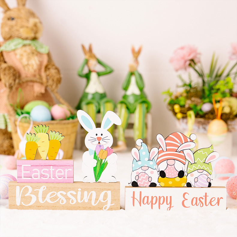 Easter Letter Wood Party Hanging Ornaments 1 Piece display picture 1