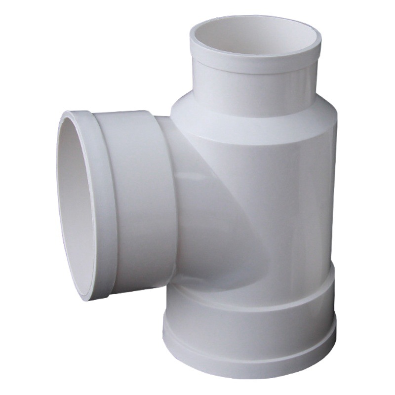 Tubo de drenaje de tres vías tipo botella de drenaje de pvc tipo botella de tres vías que reduce los accesorios de bajada de tres vías 110*50