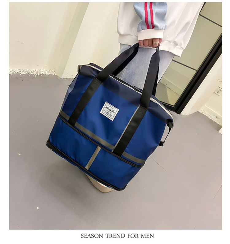 Wholesale Travel Bag Women's Fashion Shoulder Large Capacity Business Trip Short Distance Luggage Bag Gym Bag Portable Pending Storage Bag display picture 3