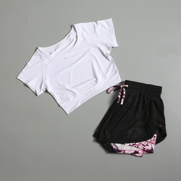 White starry sky, shorts, with short sleeve