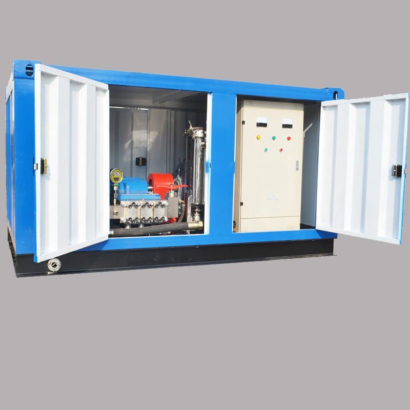 1000bar电驱动工业高压清洗机糠醛厂蒸发器水垢油污疏通清洗机