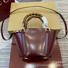G馳新高品質牛革亮面特包片肩ハンドバッグ女性安可拉紅供越境