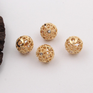 �~��ɫ24K�����U�ո���8mm�ʯ����ɢ��diy����朴��龎�K���