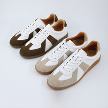 德训鞋男新款真皮透气皮鞋高端小白鞋秋季百搭低帮休闲鞋软底男鞋