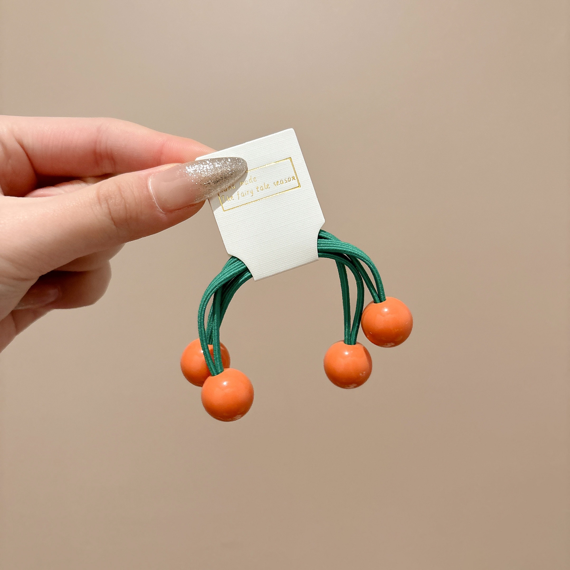 Niños color caramelo doble bola cabello de alta elasticidad correa de goma duradera para niñas anillo de cabello de cola de caballo de color cabello tocado