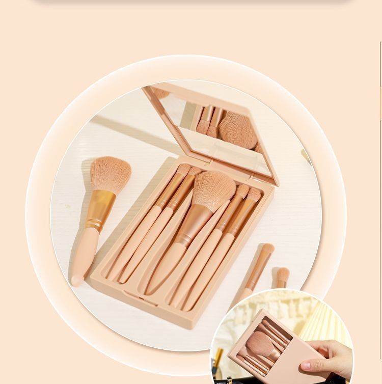 5 juegos de brochas de maquillaje para abrir la ventana, brochas de maquillaje en polvo suelto de lana suave, brochas de sombra de ojos, brochas de maquillaje portátiles, fabricantes de brochas de maquillaje