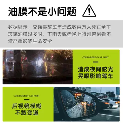 Car windshield oil film Glass agent