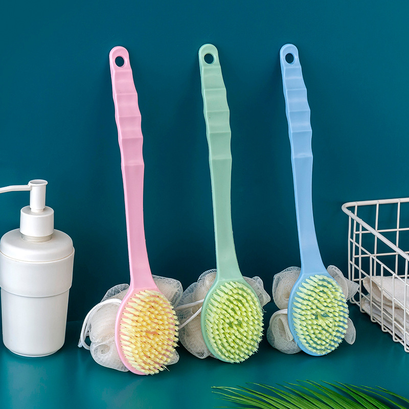 Cepillo de baño de estilo japonés cepillo de baño Toalla de baño cepillo trasero mango largo adulto pelo suave Baño cepillo de espalda