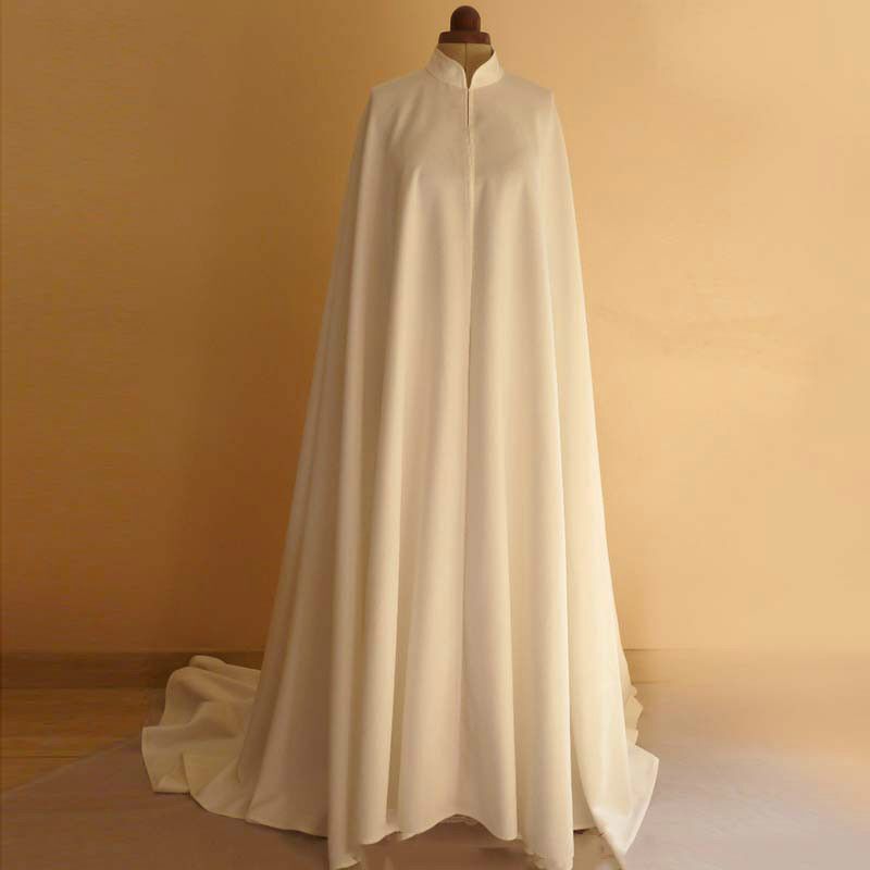 Vintage Ethnic Costume Cloak stretch satin Film Studio Photography Costume Performance Costume Cold-proof Thickened Cloak Hanfu
