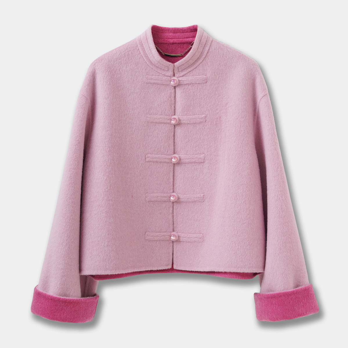 복숭아 핑크 배색 - 즉시 배송