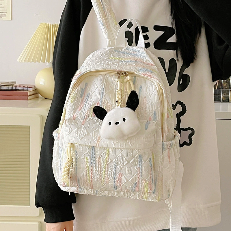 High quality capacious universal backpack for leisure, for students, worn on the shoulder