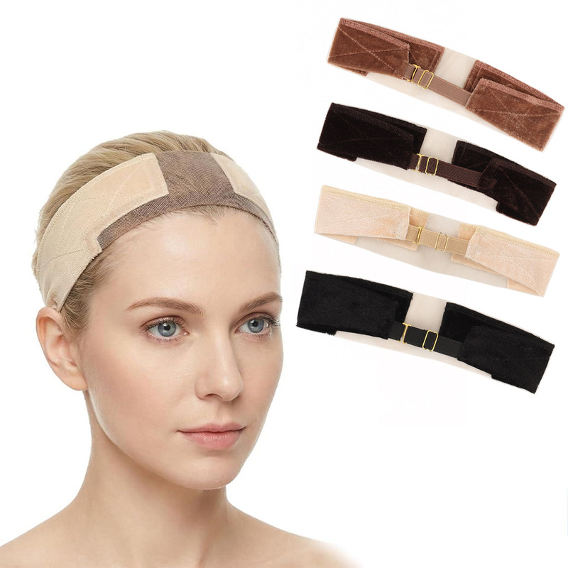 S-Hook Velvet Lace Headband Adjustable Wig Fixing Strap Non-Slip Wig Grip Headband S-Hook Velvet Lace Headband Adjustable Wig Fixing Strap Non-Slip Wig Grip Headband