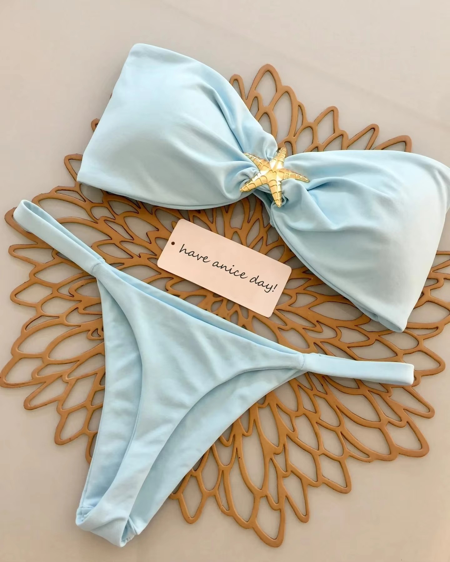 Women's Solid Color 2 Pieces Set Swimwear display picture 2
